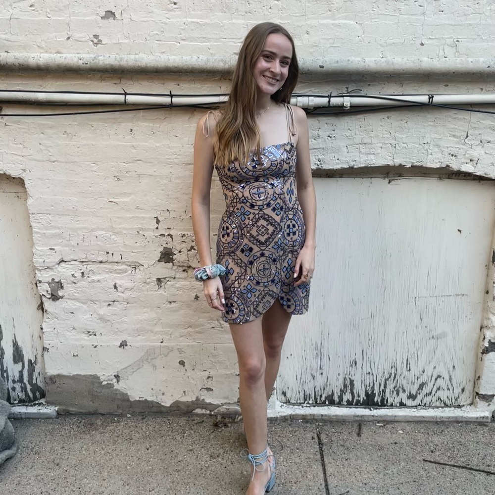 Free People sequin mini dress